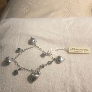 Nomination Silver Heart Charm Bracelet - Silver